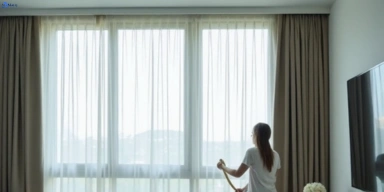 Delicate sheer drape cleaning calder-park-vic Matty Curtain Cleaning